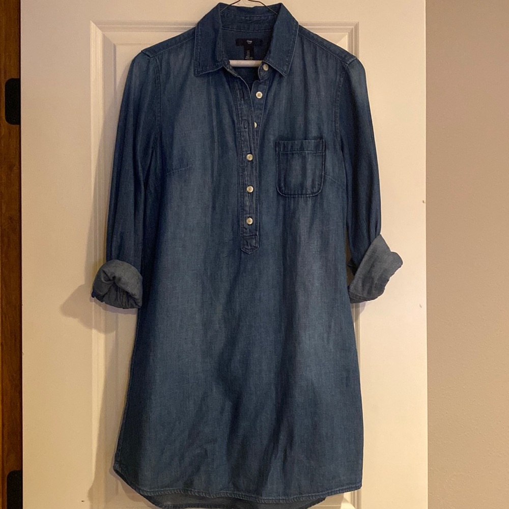 Classic Gap denim Chambray Shirtdress sz S